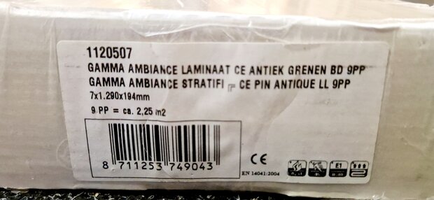 Antiek Ambiance Laminaat 67m2 zo goed als als nieuw