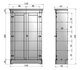 2-deurskast ISABEL brocante kast wit_7